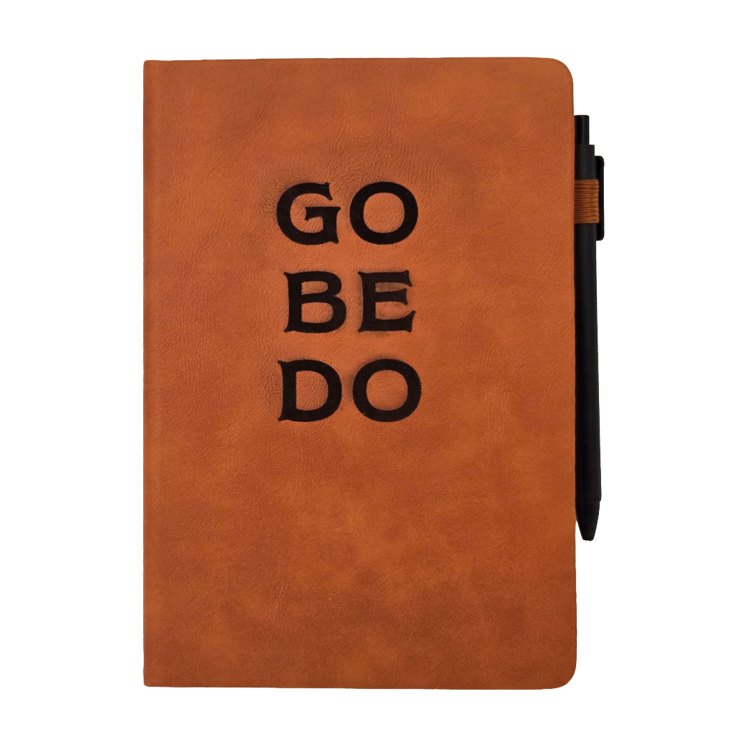 Go Be Do Leather Journal