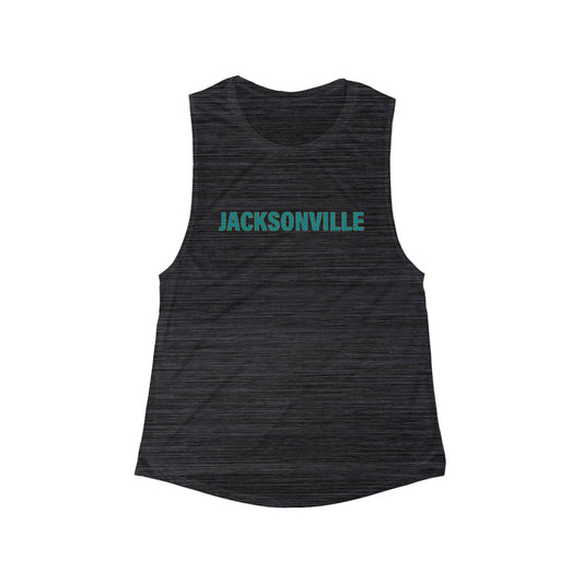 Jacksonville Women's Flowy Scoop Muscle Tank — Jacksonville Collection