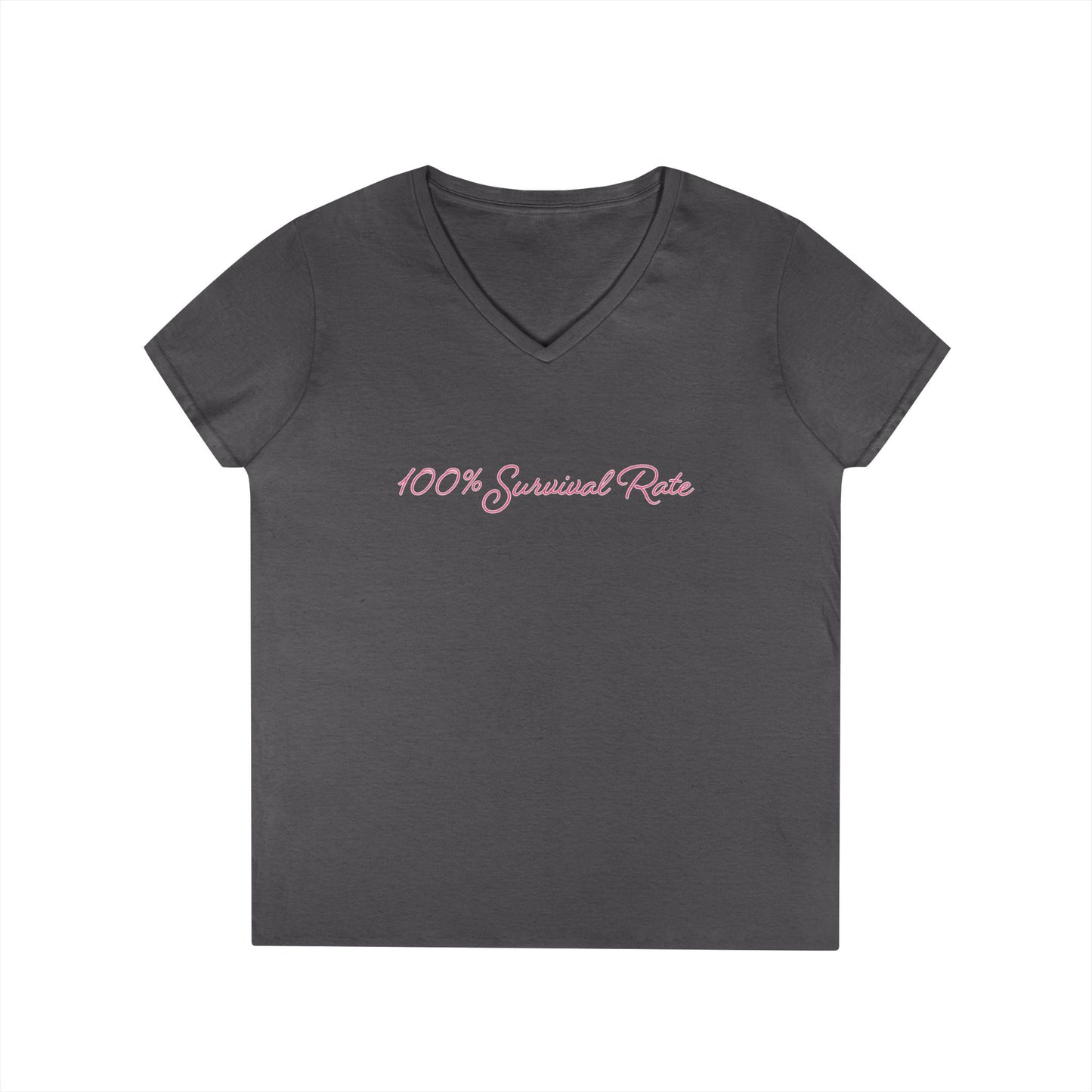 100% Survival Rate V-Neck Tee
