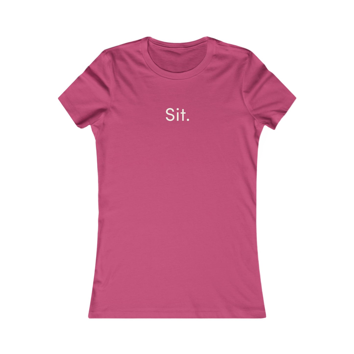 Dog Companion Energy Women's Tee — 'Sit' Graphic