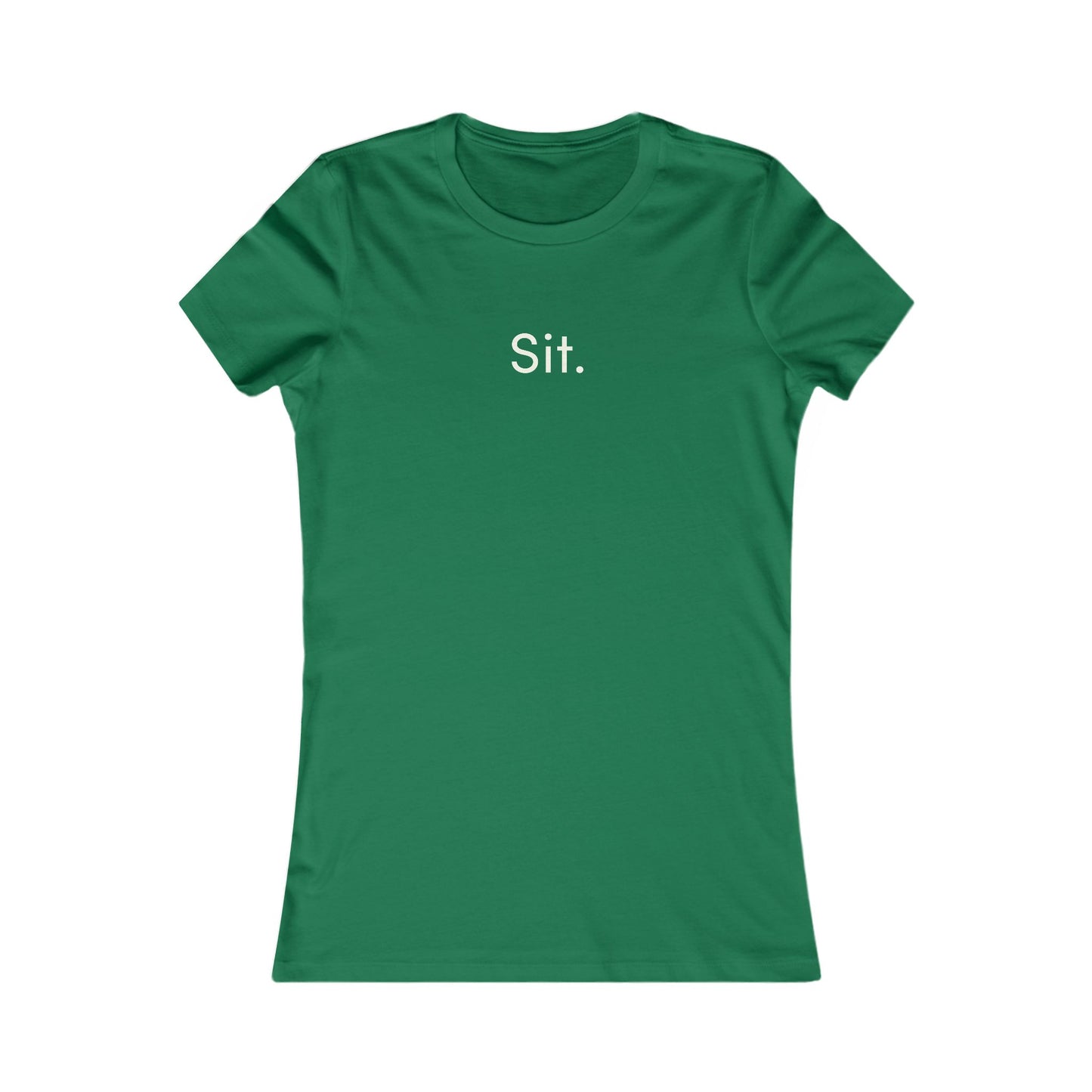 Dog Companion Energy Women's Tee — 'Sit' Graphic
