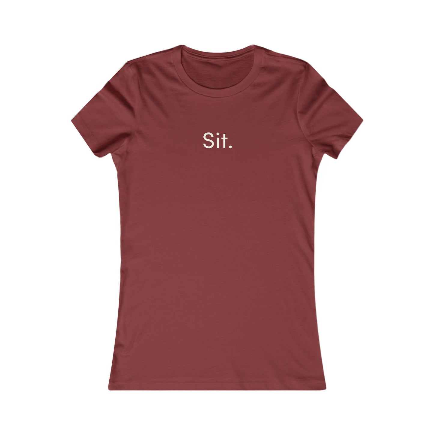 Dog Companion Energy Women's Tee — 'Sit' Graphic