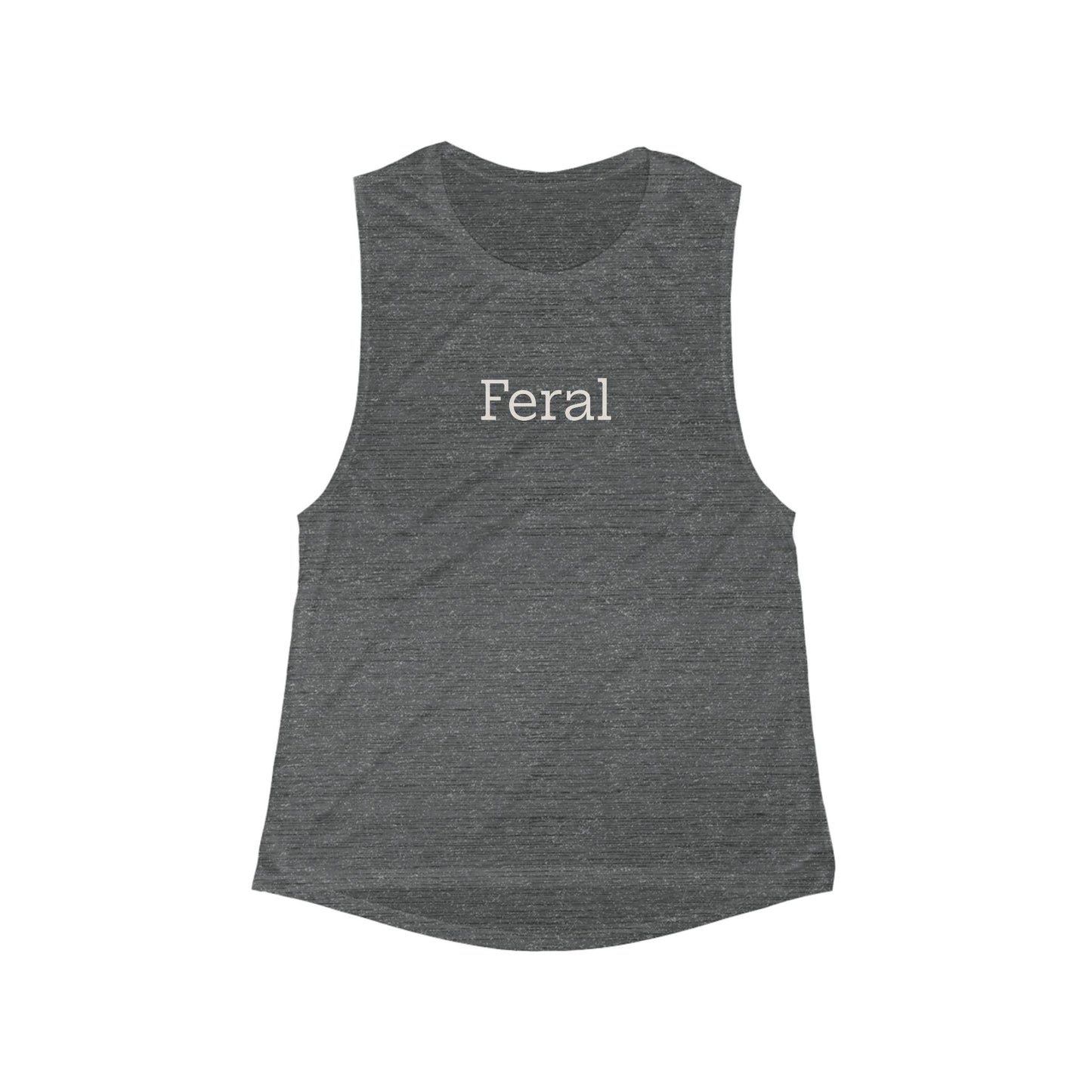 Feral Women’s Flowy Scoop Muscle Tank — Lightweight Casual Graphic Tank Top