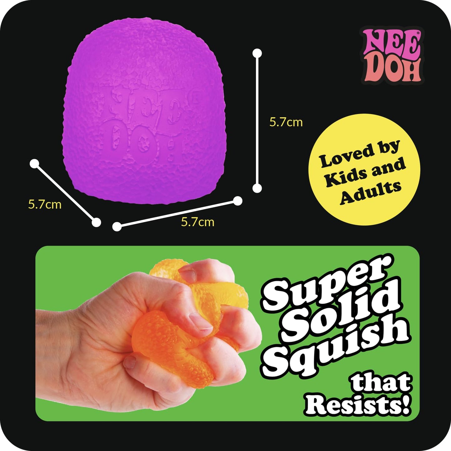Schylling NeeDoh Dream Drop - Sensory Squeeze Toy with Dreamy Smooth Squeeze - 3" Tall - Color May Vary (Pack of 1)