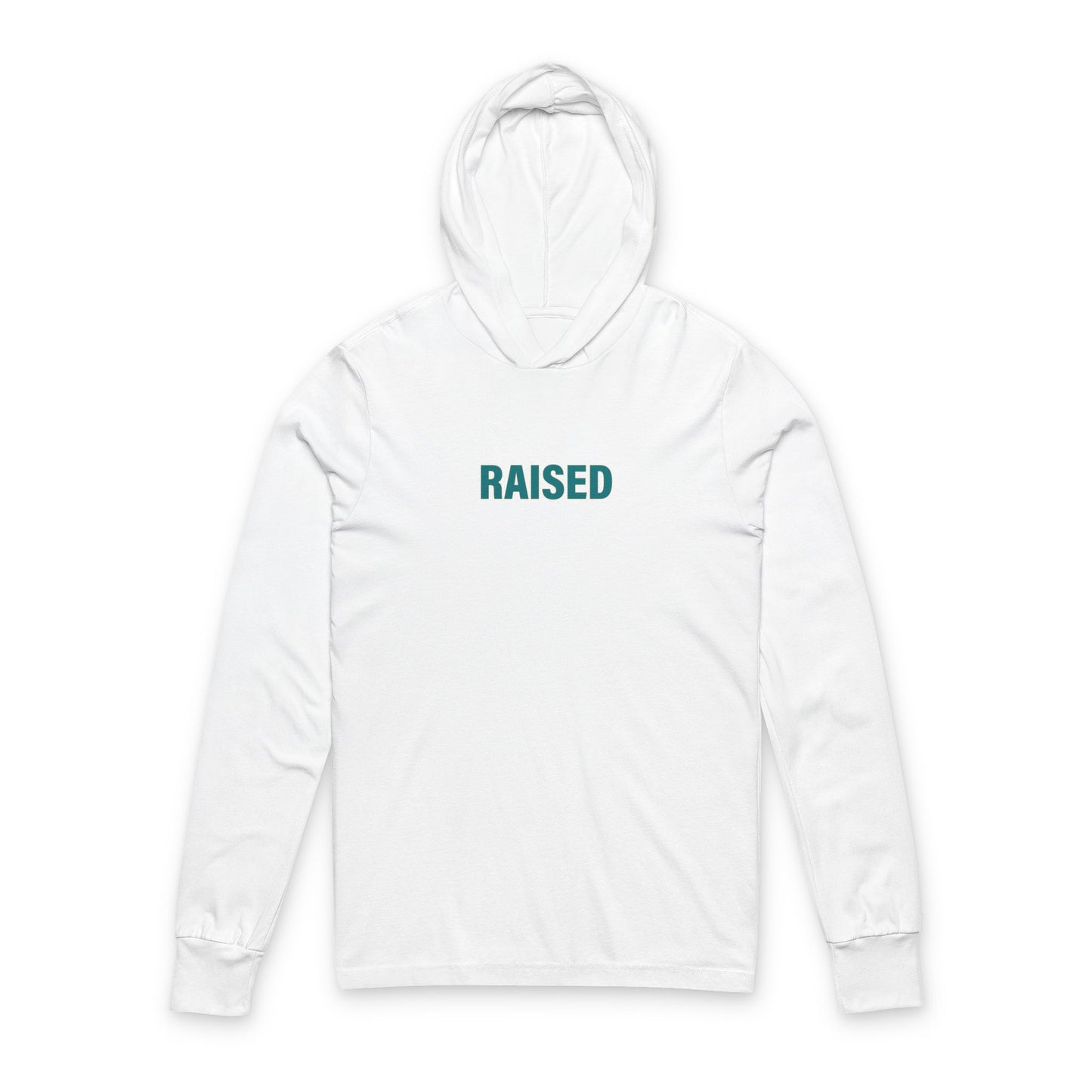 Jacksonville Raised Hoodie Tee — 'RAISED' Long-Sleeve Hooded Tee