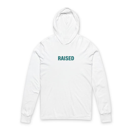 Jacksonville Raised Hoodie Tee — 'RAISED' Long-Sleeve Hooded Tee