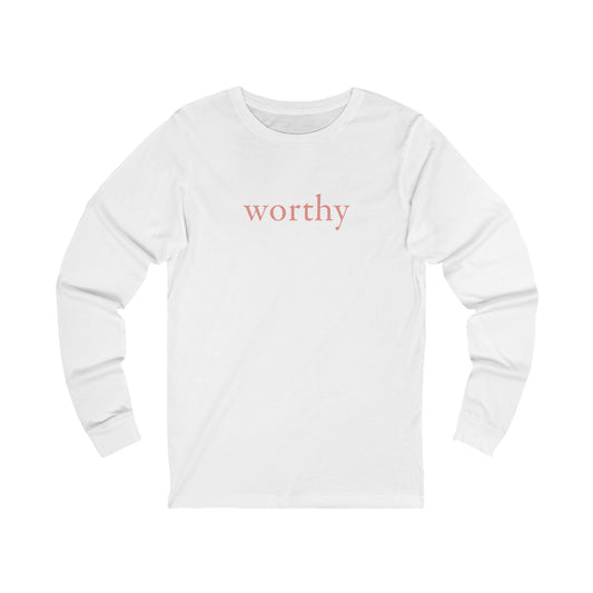 Worthy Long Sleeve Tee —Salty Grace Collection