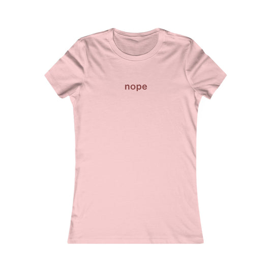 Nope Valentine’s Day Tee for Singles — Women's Casual Graphic T-Shirt