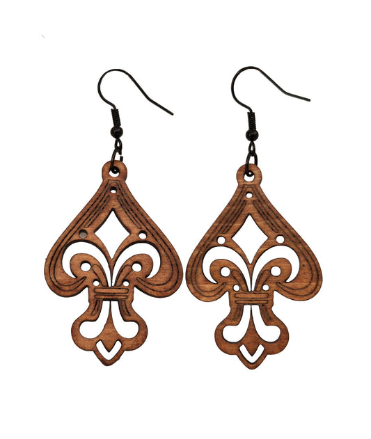 Fleur de lis Earring