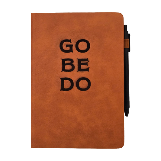 Go Be Do Leather Journal