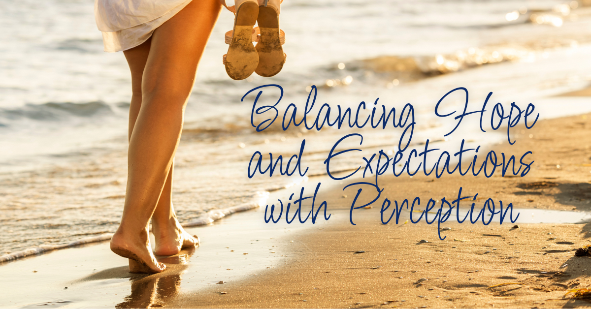 Woman walking on the beach with title of blog post over layed.